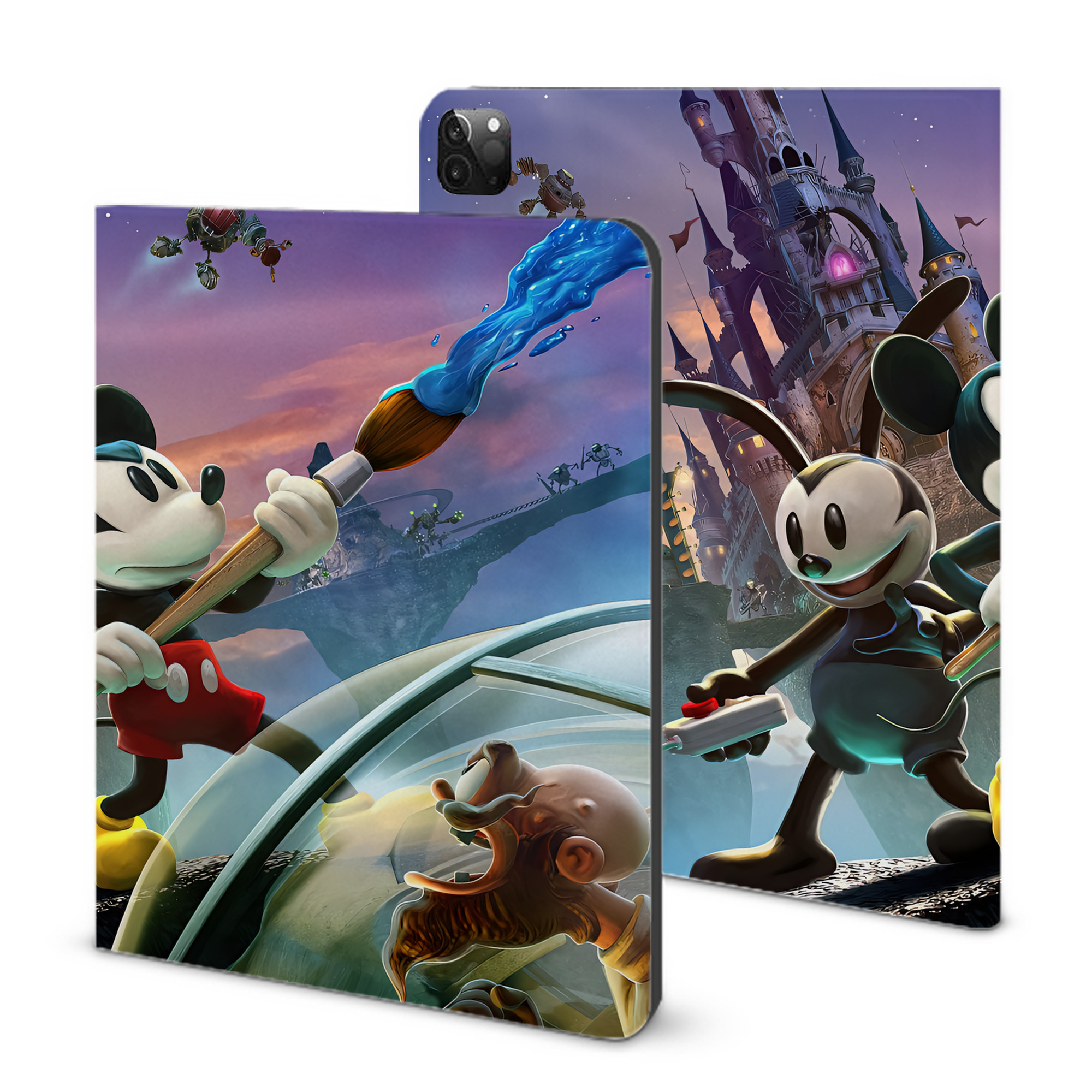 （画像用） ミッキーマウス Mickey Mouse IPadケース ペンホルダー付き ブックスタイルデザイン